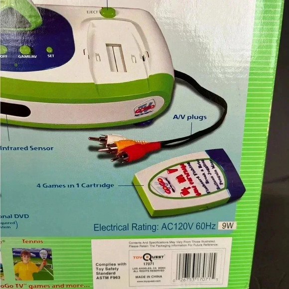 Tv GoGo Video Vision Main Console Includes 4 Games Puts You in the Game - Picture 5 of 6